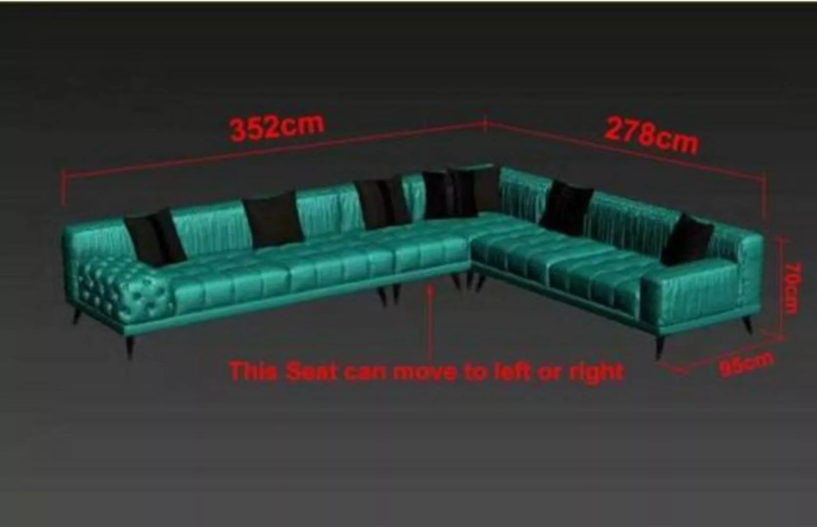 JVmoebel Ecksofa, Ecksofa Sofa L-Form Wohnzimmer Couch Polster Sofas Neu De günstig online kaufen