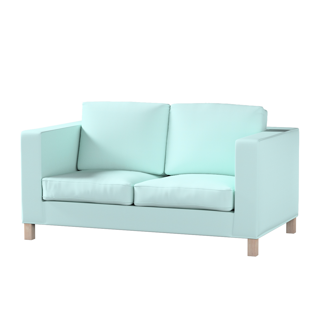 Bezug für Karlanda 2-Sitzer Sofa nicht ausklappbar, kurz, hellblau, 60cm x günstig online kaufen