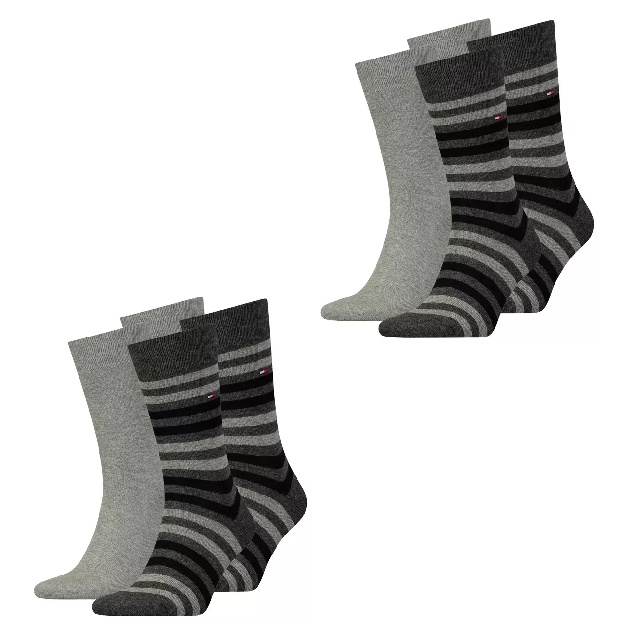 Tommy Hilfiger Herren Socken DUO STRIPE Business - 4er 6er 8er Multipack günstig online kaufen