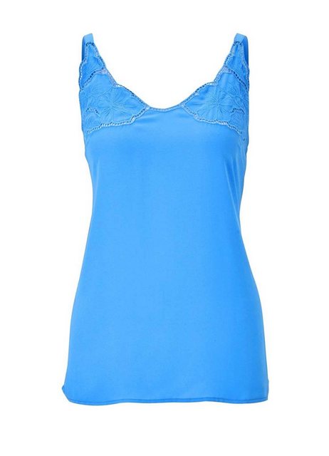 heine T-Shirt HEINE Damen Top mit Stickerei, azurblau günstig online kaufen