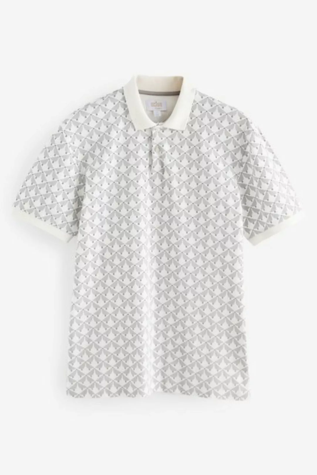 Next Poloshirt Polo-Shirt mit Scion-Muster (1-tlg) günstig online kaufen