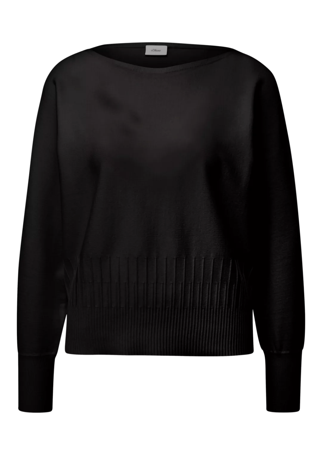 s.Oliver BLACK LABEL Strickpullover - dünner Pullover mit Strukturmuster - günstig online kaufen