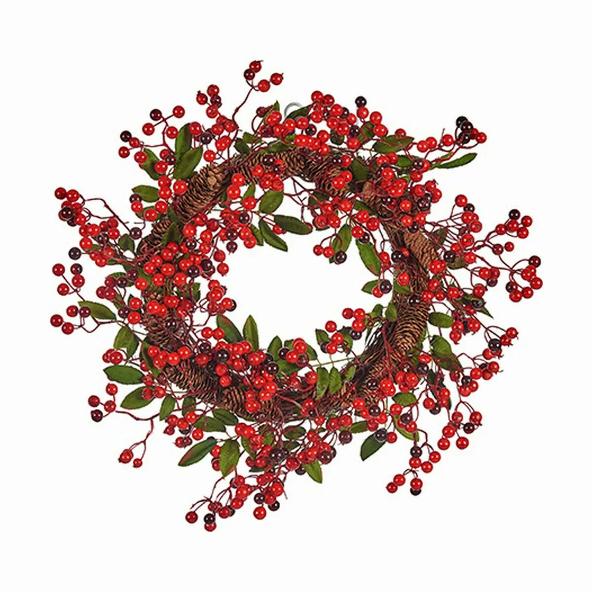 Weihnachtskranz Rot Grün (55 X 15 X 55 Cm) günstig online kaufen