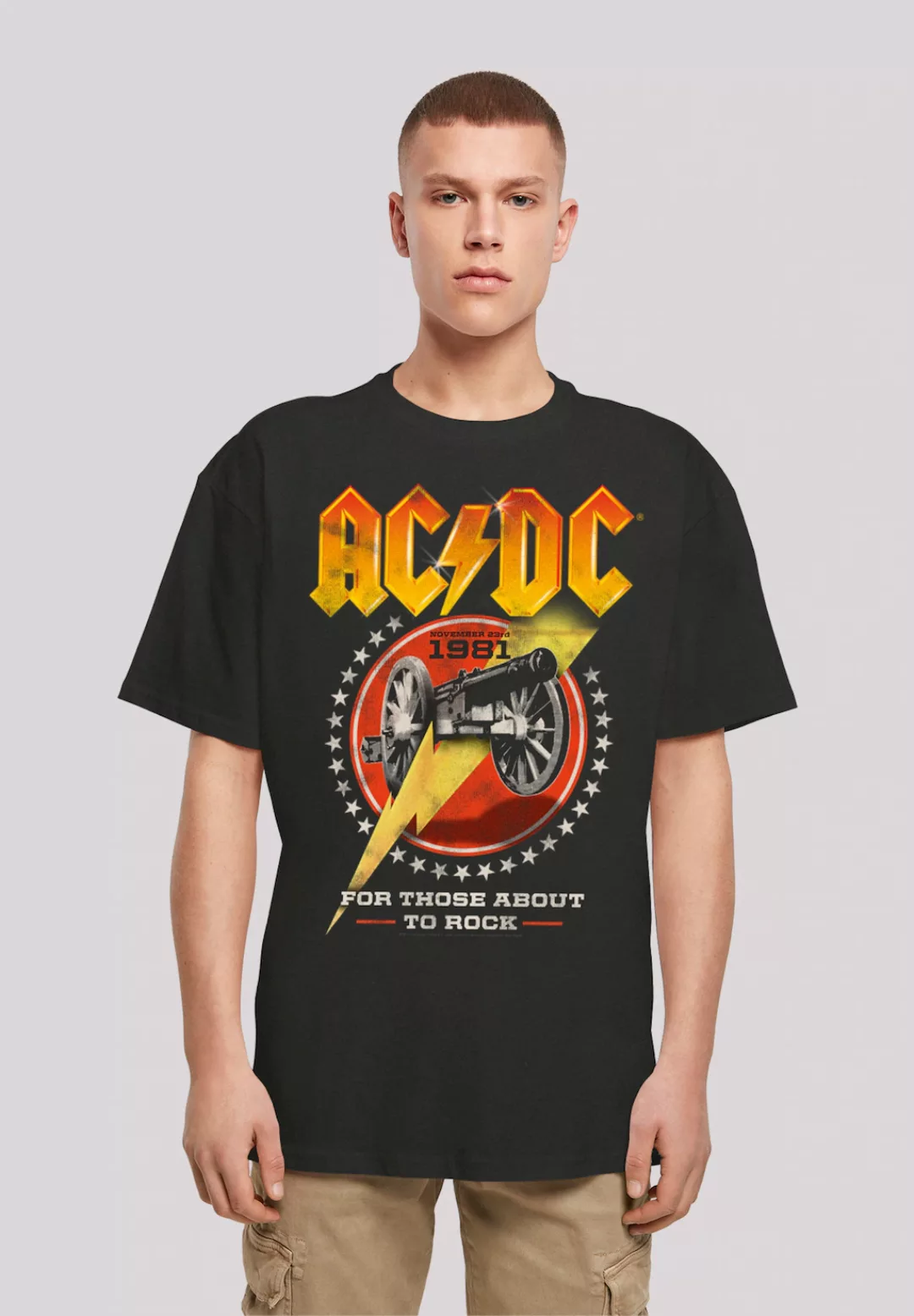 F4NT4STIC T-Shirt "ACDC Rock Band Shirt For Those About To Rock 1981" günstig online kaufen