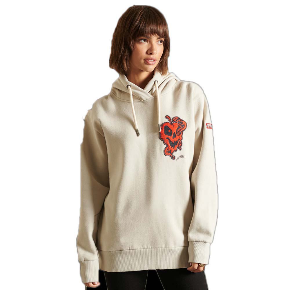 Superdry Crossing Lines Kapuzenpullover M-L Light Stone günstig online kaufen