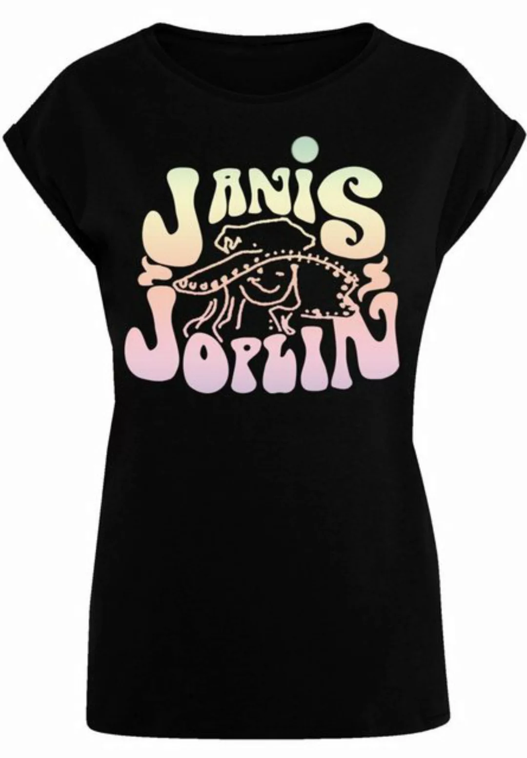 F4NT4STIC T-Shirt PLUS SIZE Janis Joplin Pastel Logo Print günstig online kaufen
