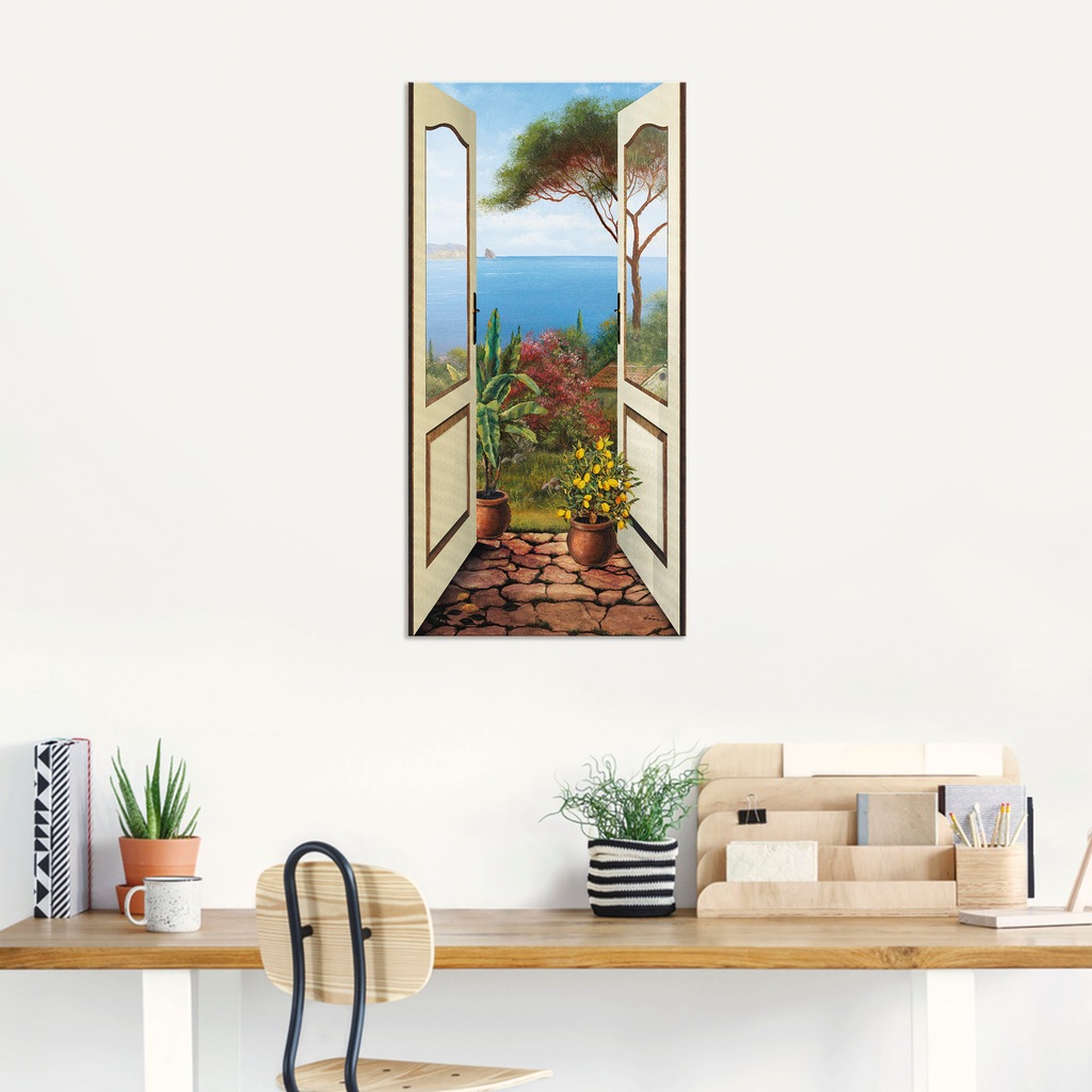 Artland Wandbild "Veranda am Meer", Küstenbilder, (1 St.), als Alubild, Out günstig online kaufen