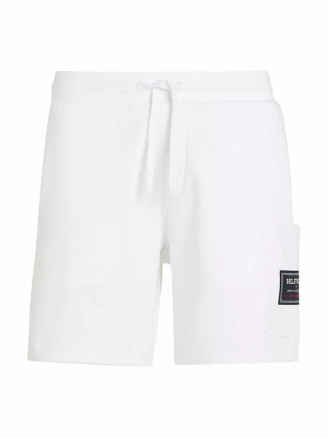 Tommy Hilfiger Sweatshorts FLAG LOGO BADGE SWEATSHORTS Mit Tasche an der Se günstig online kaufen