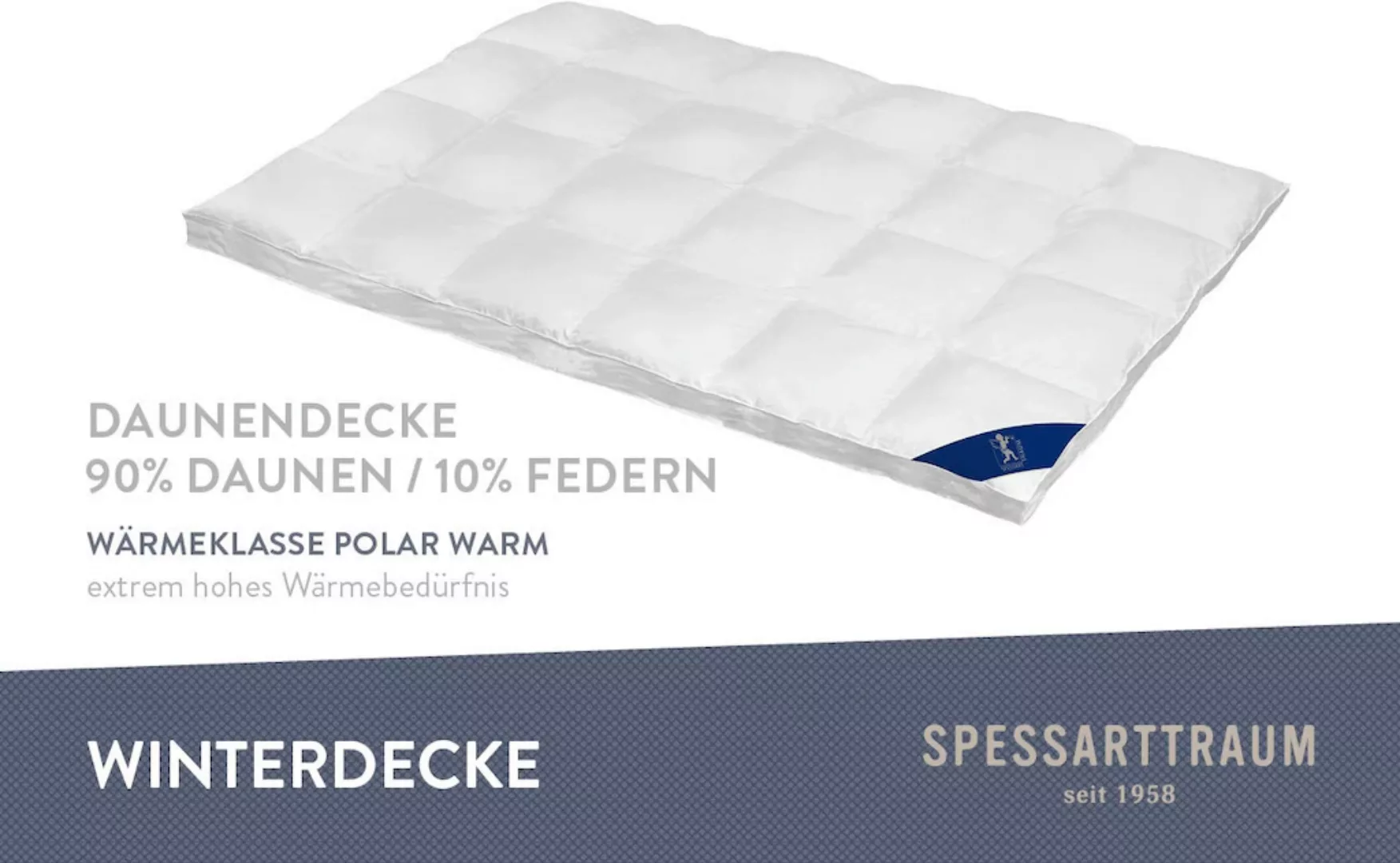 SPESSARTTRAUM Daunenbettdecke »First Class«, polarwarm, Füllung 90% Daunen günstig online kaufen