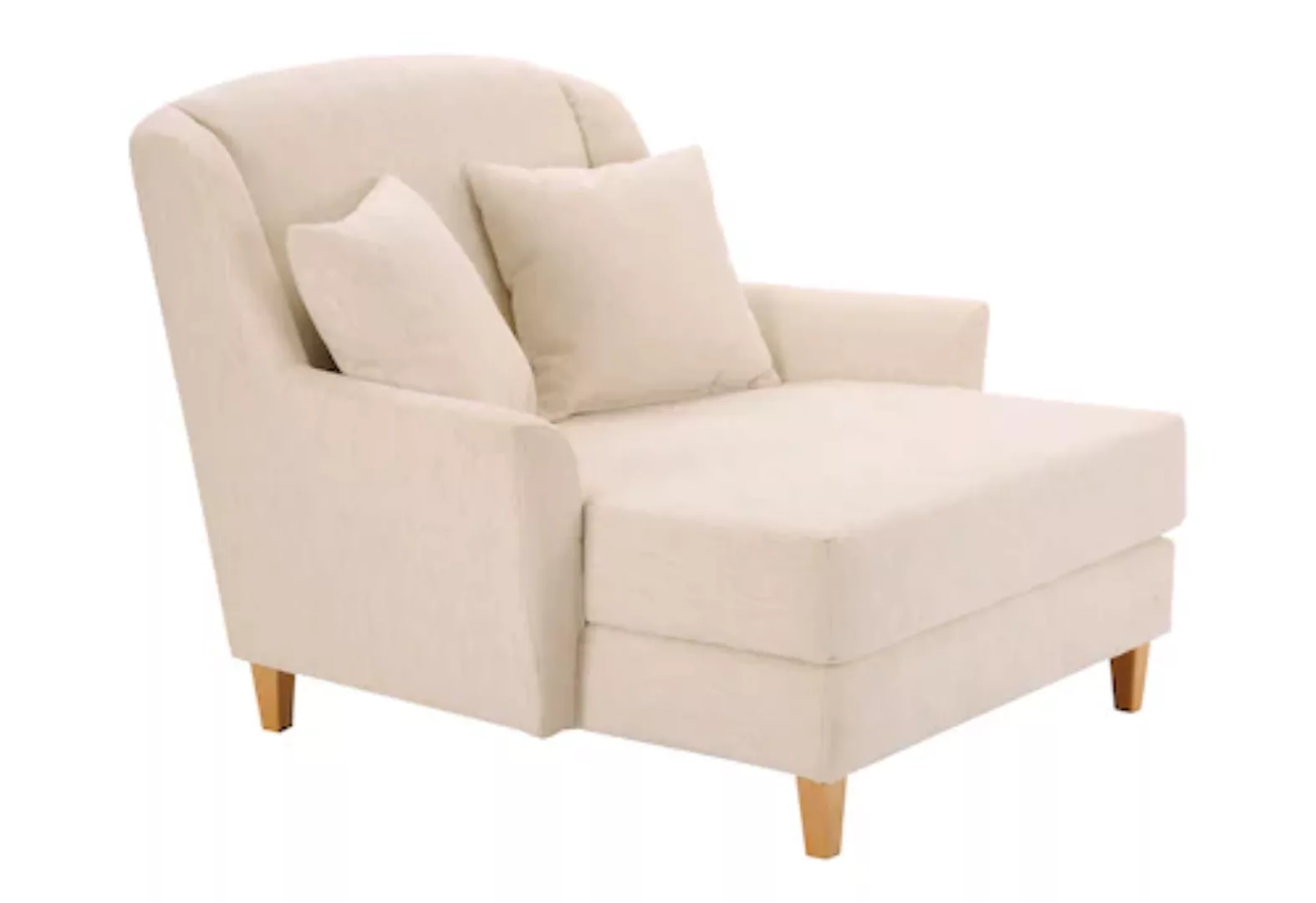Max Winzer® XXL-Sessel »Julia, Loungesessel«, Struktur, mit naturfarbenen H günstig online kaufen