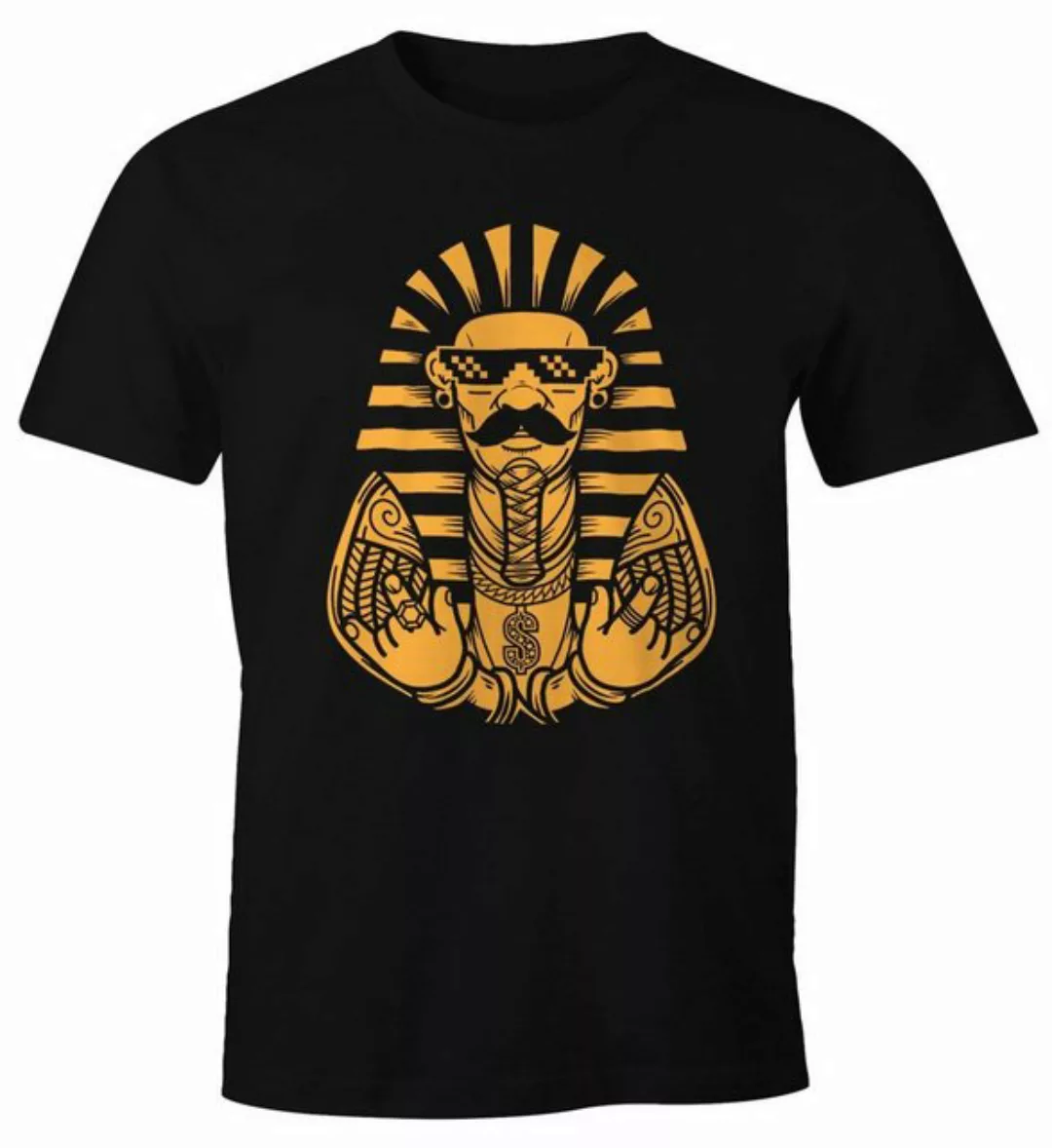 MoonWorks Print-Shirt Herren T-Shirt King Thug Gangster Life Fun-Shirt mit günstig online kaufen