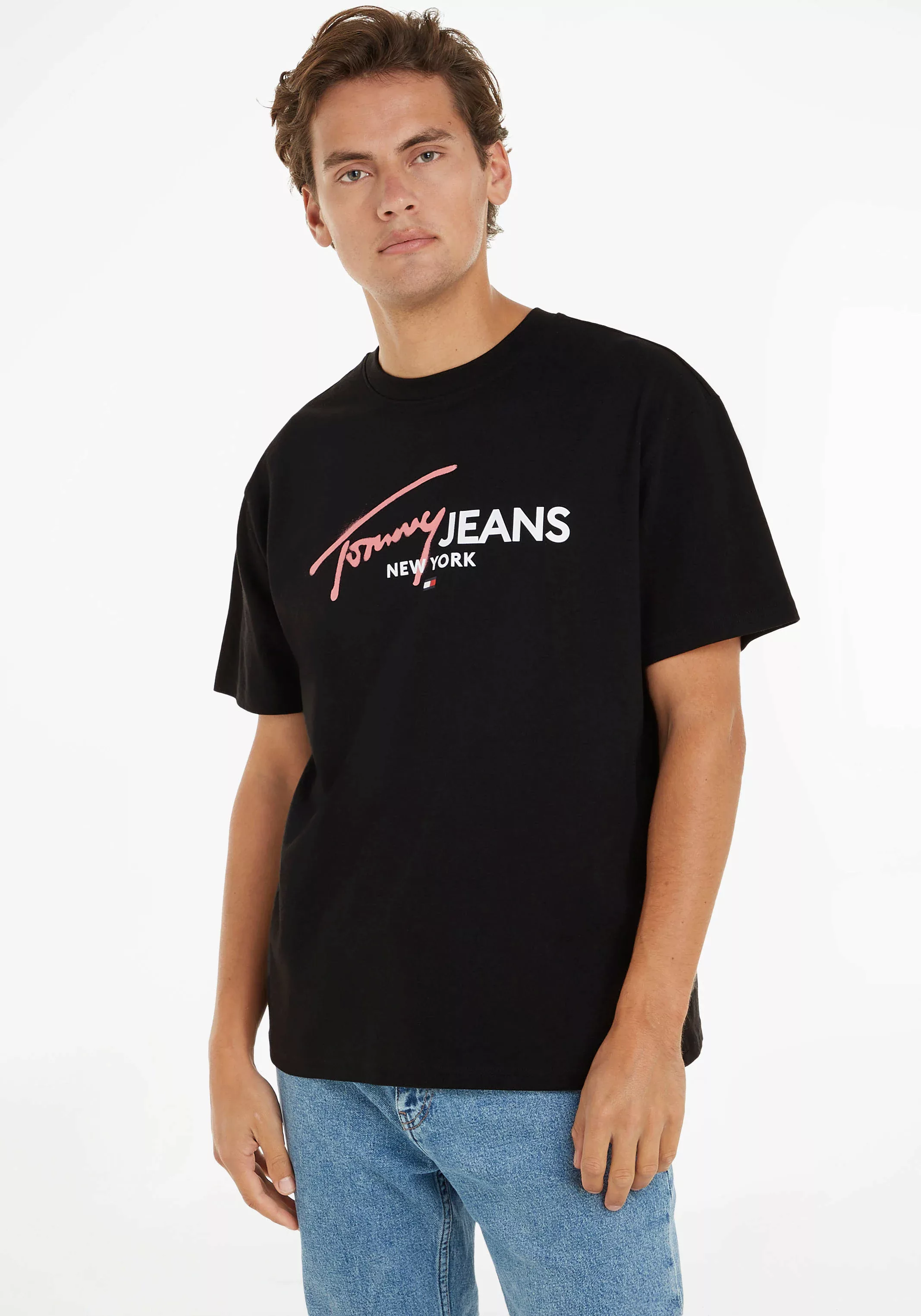 Tommy Jeans Plus T-Shirt "TJM REG SPRAY POP COLOR TEE EXT", Große Größen günstig online kaufen