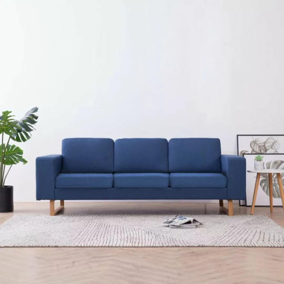 3-sitzer-sofa Stoff Blau günstig online kaufen