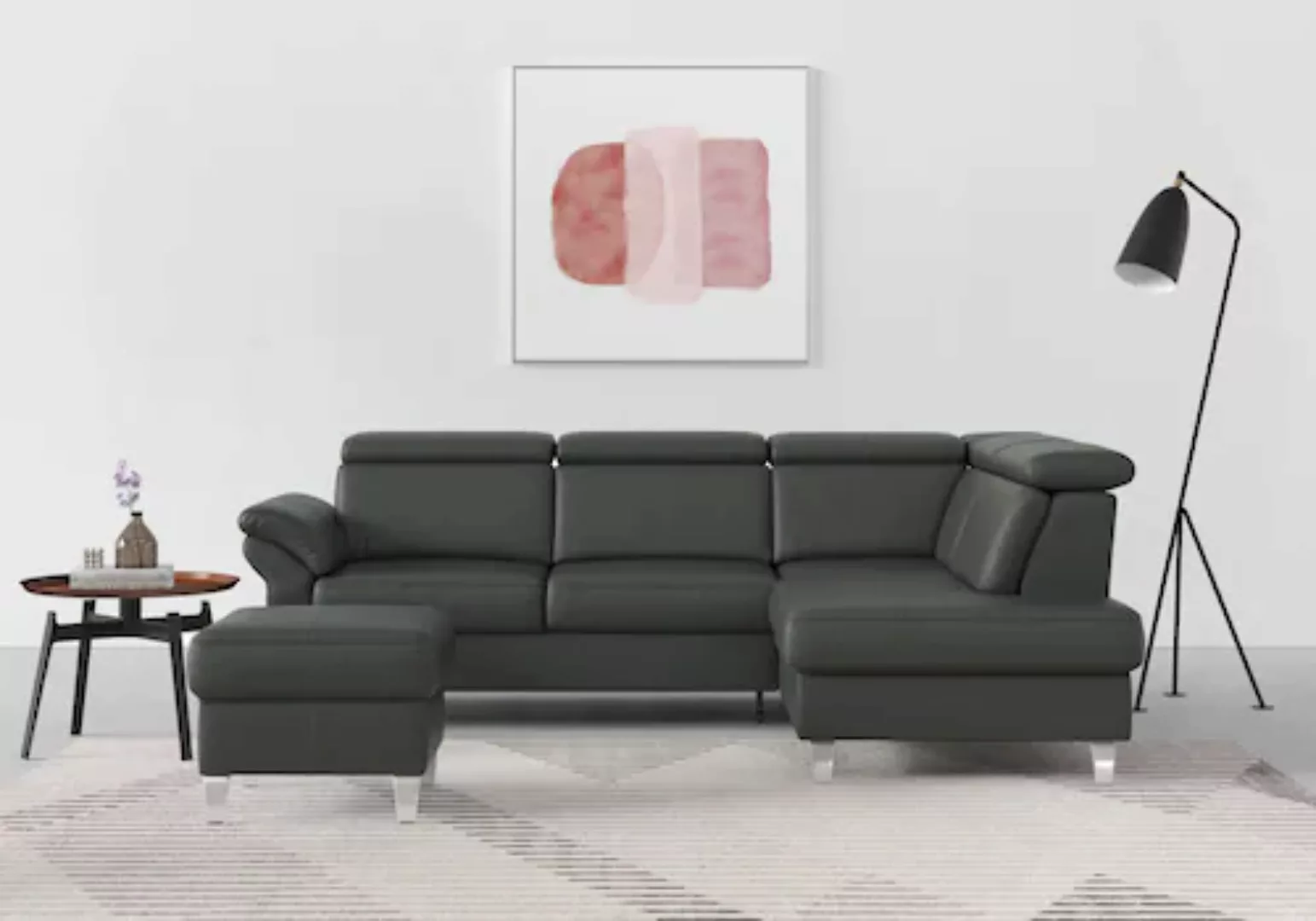 sit&more Ecksofa, inklusive Kopfteilverstellung, wahlweise mit Bettfunktion günstig online kaufen