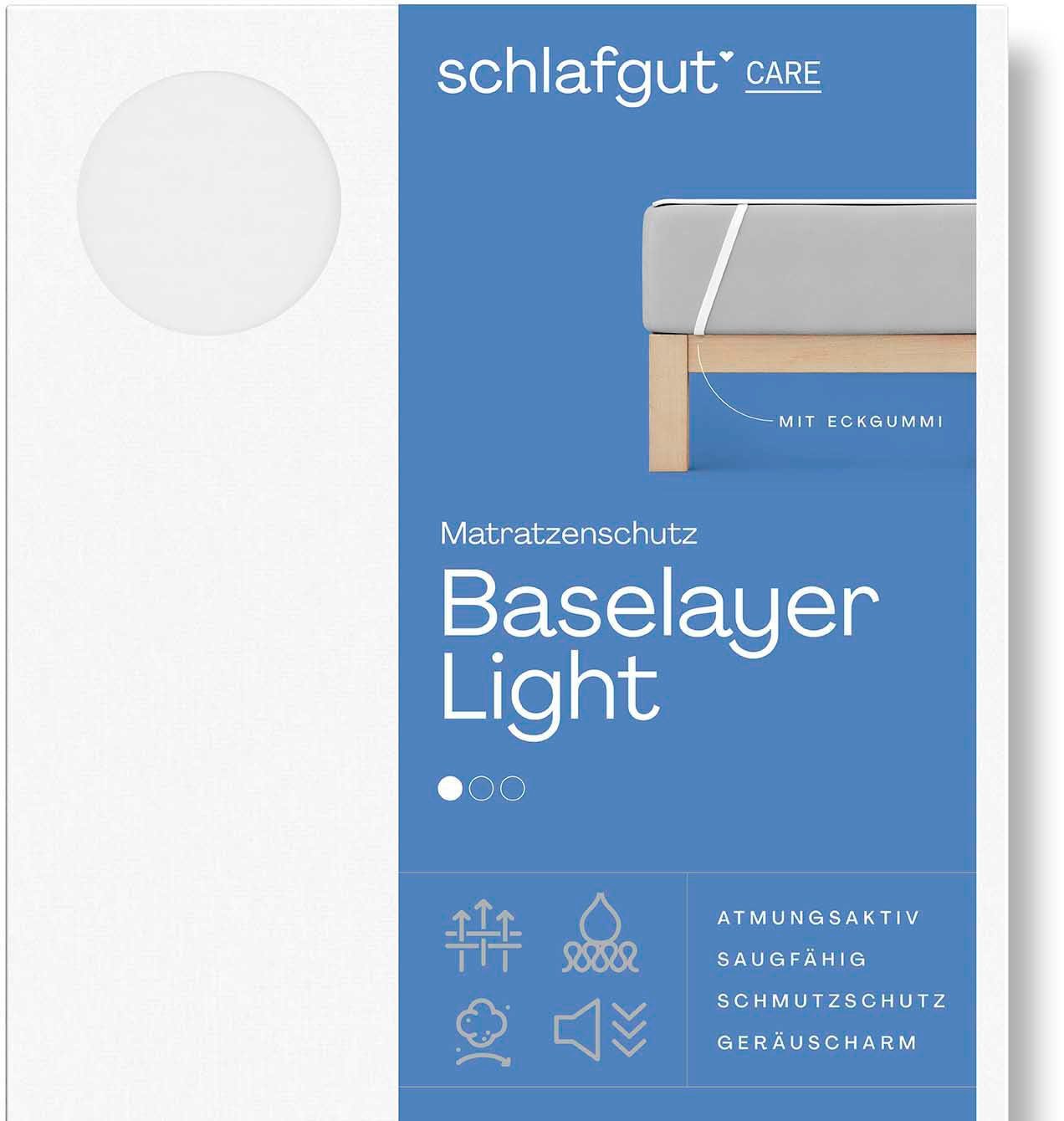 Schlafgut Matratzenauflage »Baselayer Matratzenschutz Light«, mit Eckgummis günstig online kaufen