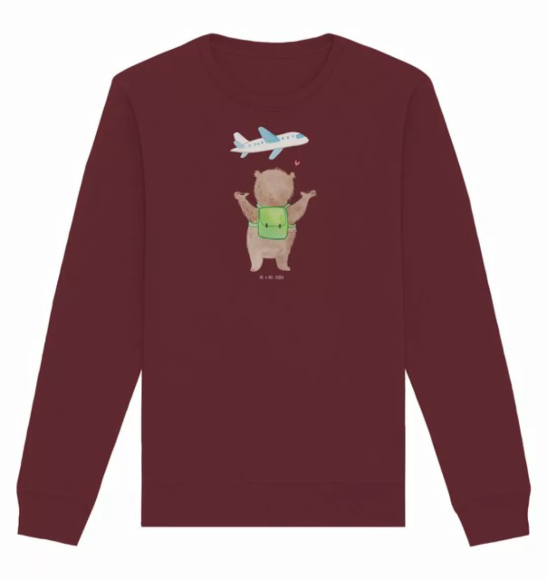 Mr. & Mrs. Panda Longpullover Größe M Bär Flugzeug - Burgundy - Geschenk, L günstig online kaufen