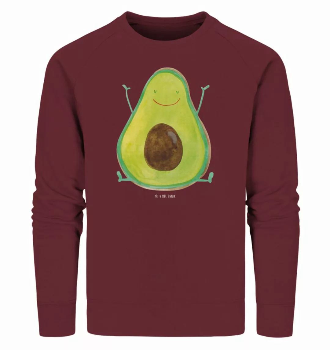 Mr. & Mrs. Panda Longpullover Größe XXL Avocado Glücklich - Burgundy - Gesc günstig online kaufen