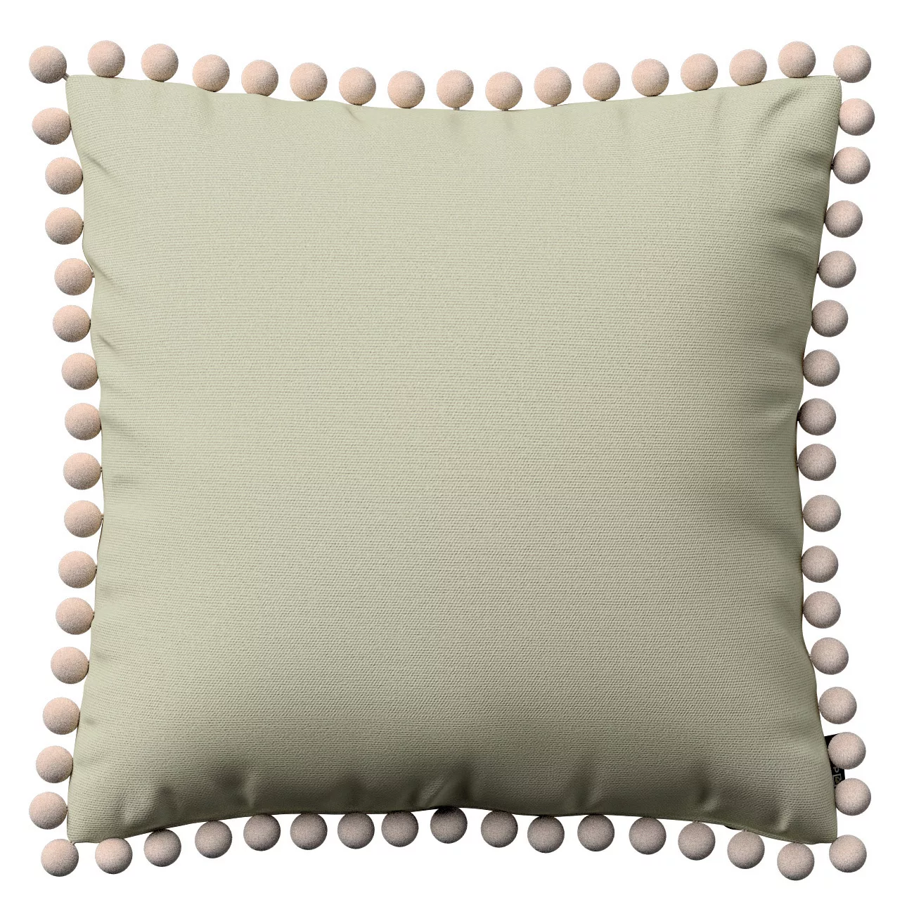 Kissenhülle Wera mit Bommeln, taupe, 45 x 45 cm, Loneta (133-05) günstig online kaufen