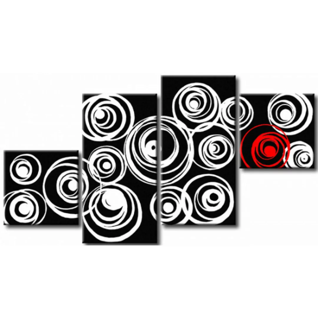 Wandbild Moment - schwarz, weiß, rot  XXL günstig online kaufen