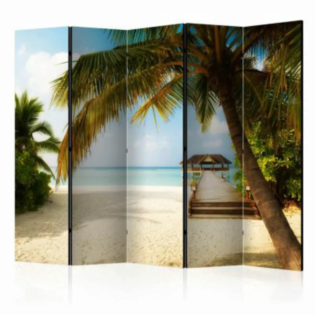 artgeist Paravent Paradise beach II [Room Dividers] mehrfarbig Gr. 225 x 17 günstig online kaufen