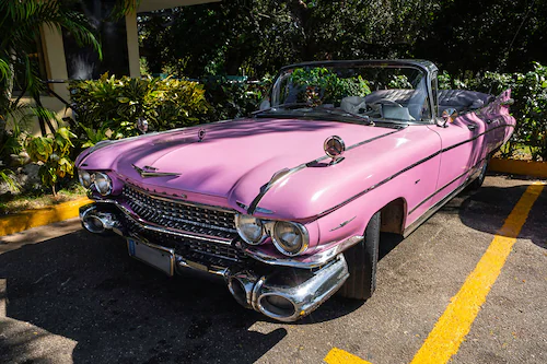 Papermoon Fototapete »Oldtimer pink« günstig online kaufen