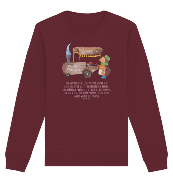 Mr. & Mrs. Panda Longpullover Größe L Igel Maronen - Burgundy - Geschenk, U günstig online kaufen