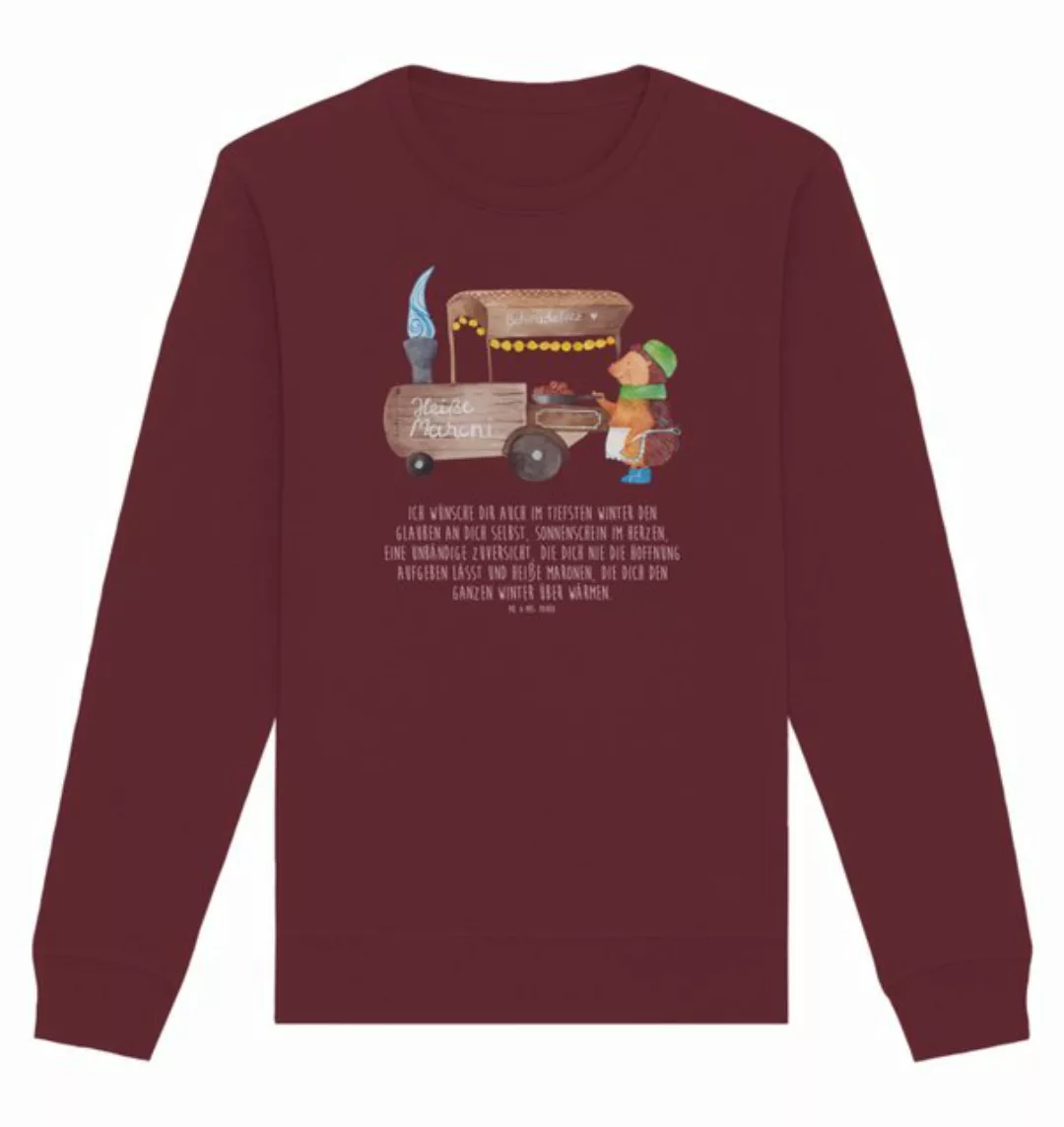 Mr. & Mrs. Panda Longpullover Größe XS Igel Maronen - Burgundy - Geschenk, günstig online kaufen