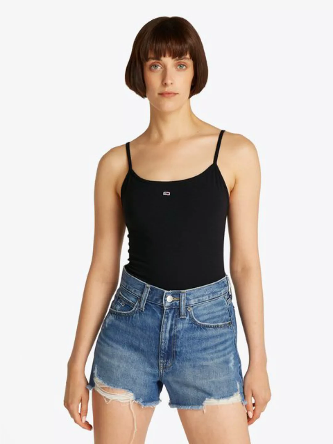 Tommy Jeans Spaghettitop TJW ESSENTIAL STRAP TOP EXT mit Logostickerei günstig online kaufen