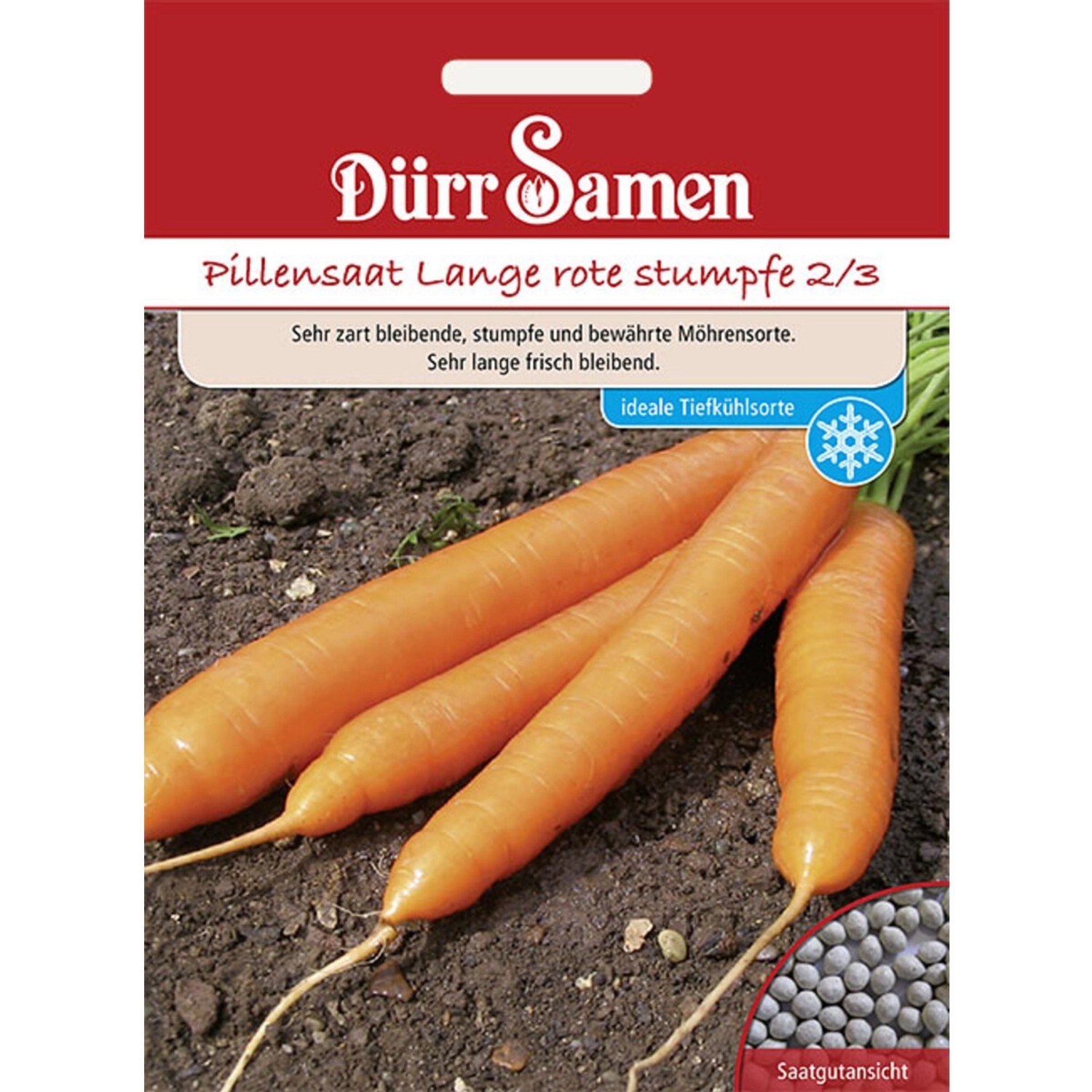 Dürr Samen Möhren Pillensaat Lange Rote Stumpfe Saatgut günstig online kaufen