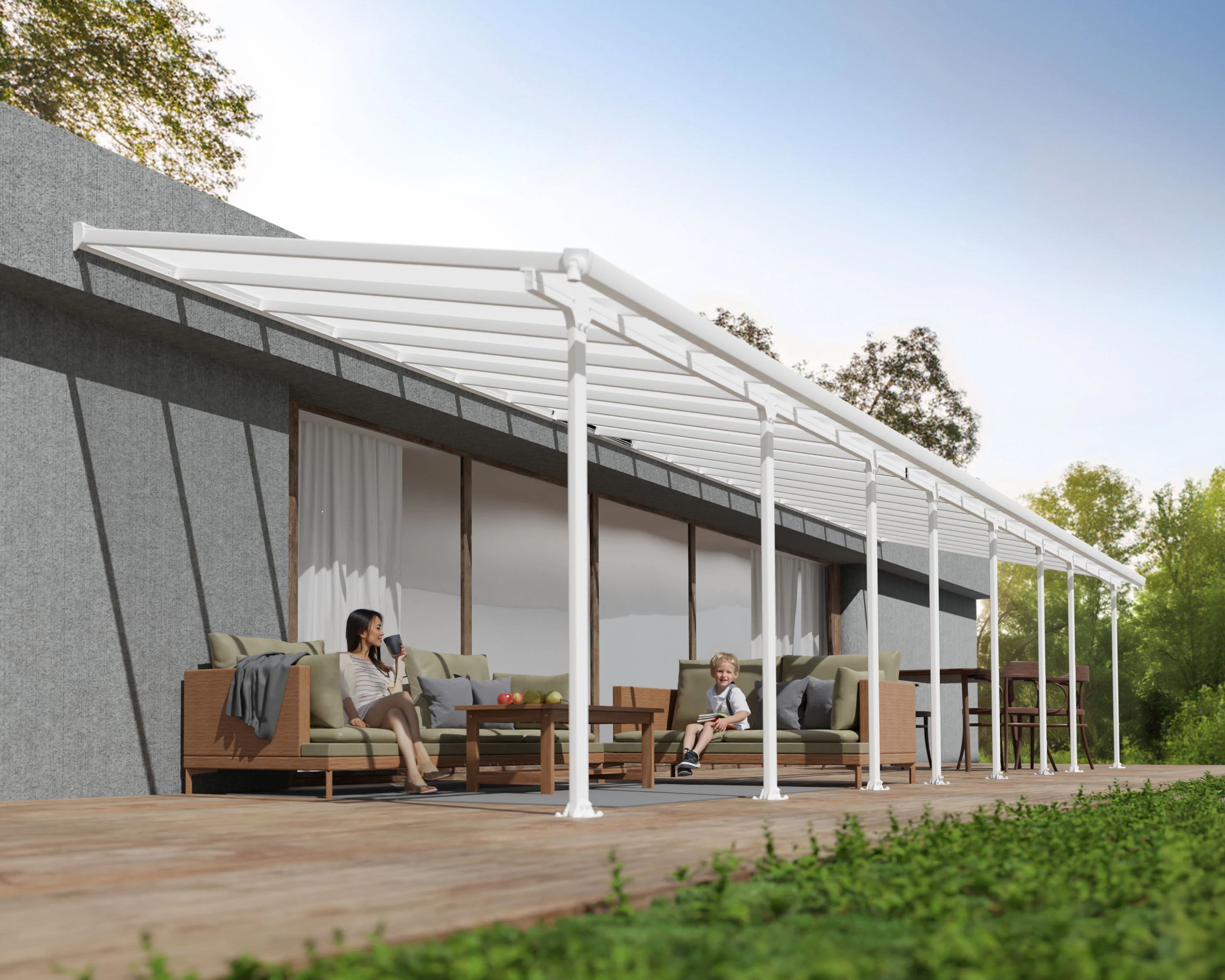 Palram - Canopia Terrassendach "Feria Alu Terrassenüberdachung", einfache D günstig online kaufen