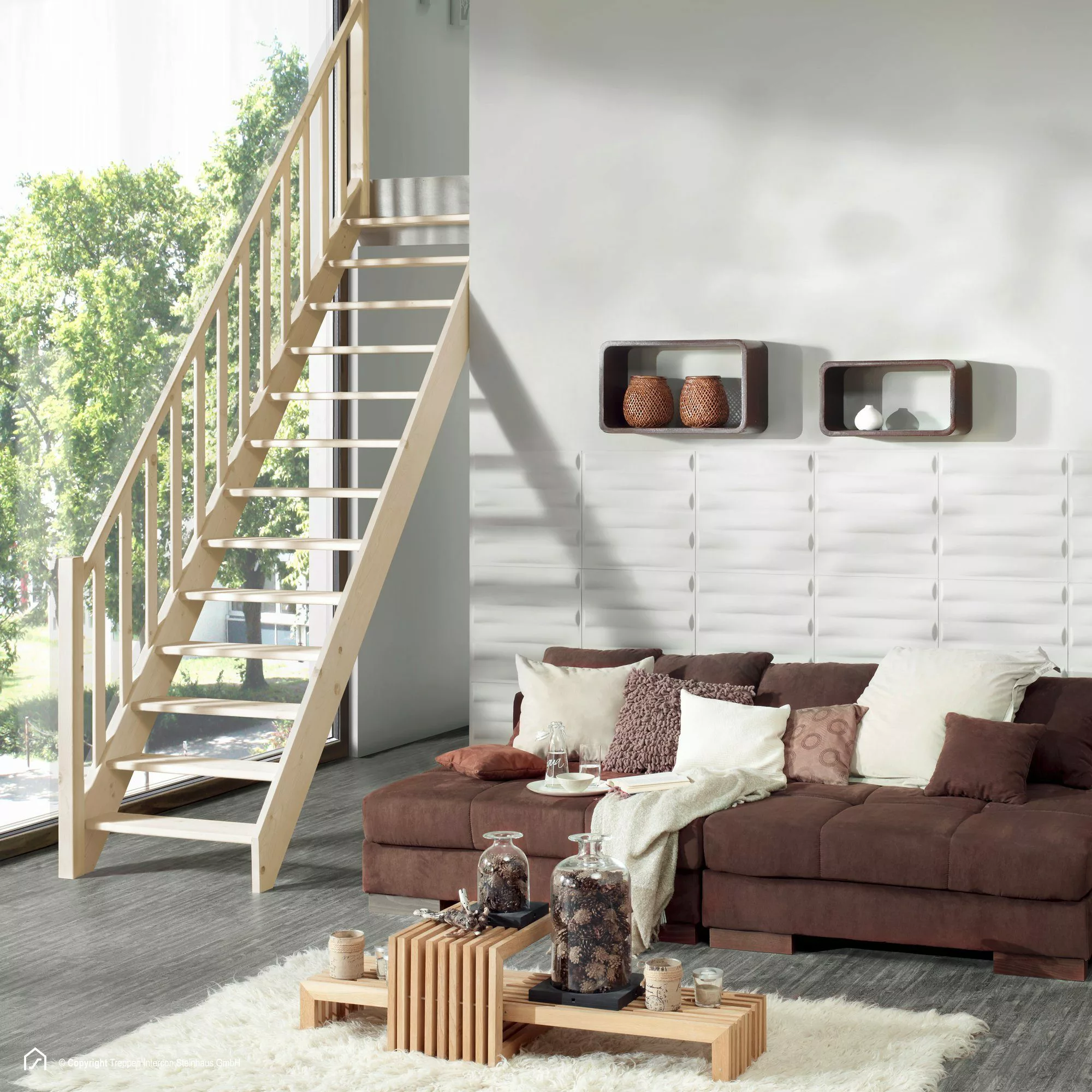 Treppen Intercon Raumspartreppe Casablanca gerade, 60 günstig online kaufen