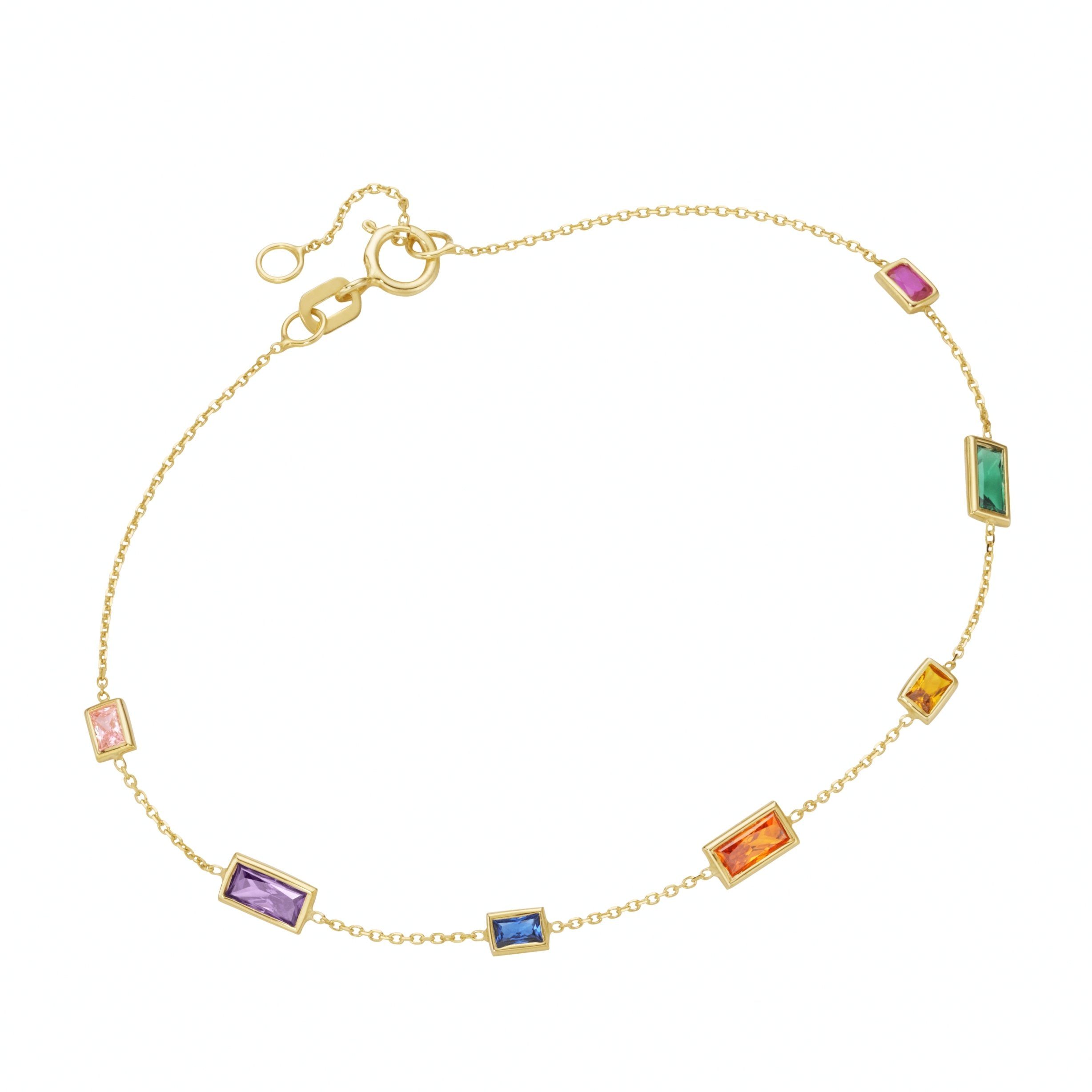 Luigi Merano Armband mit farbigen Steinen, günstig online kaufen