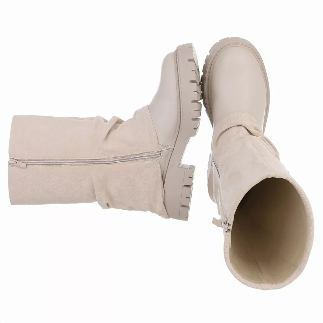 Ital-Design Modische Damenstiefel mit Gurt-Detail für günstig online kaufen