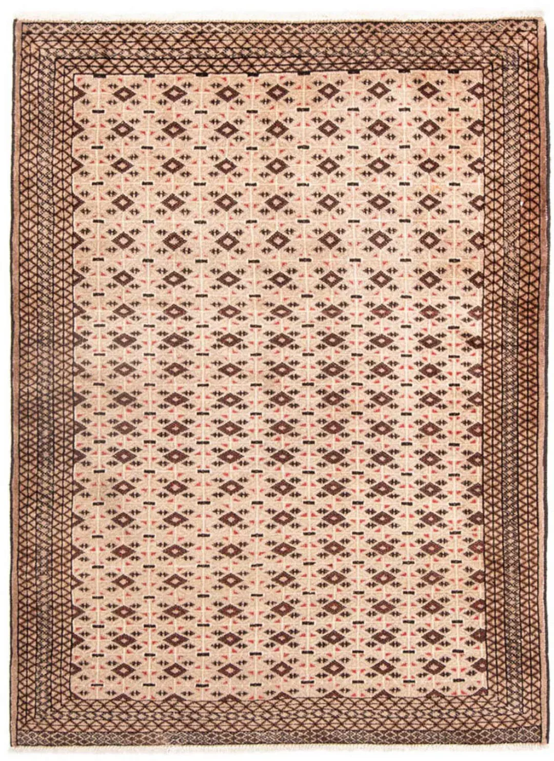 morgenland Wollteppich »Belutsch Durchgemustert Beige 181 x 134 cm«, rechte günstig online kaufen