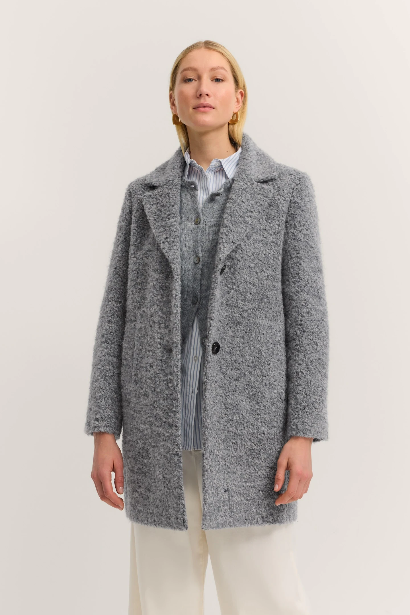 bugatti Kurzmantel "Comfort Fit", mit Flexcity Stretch in Boucléqualität günstig online kaufen