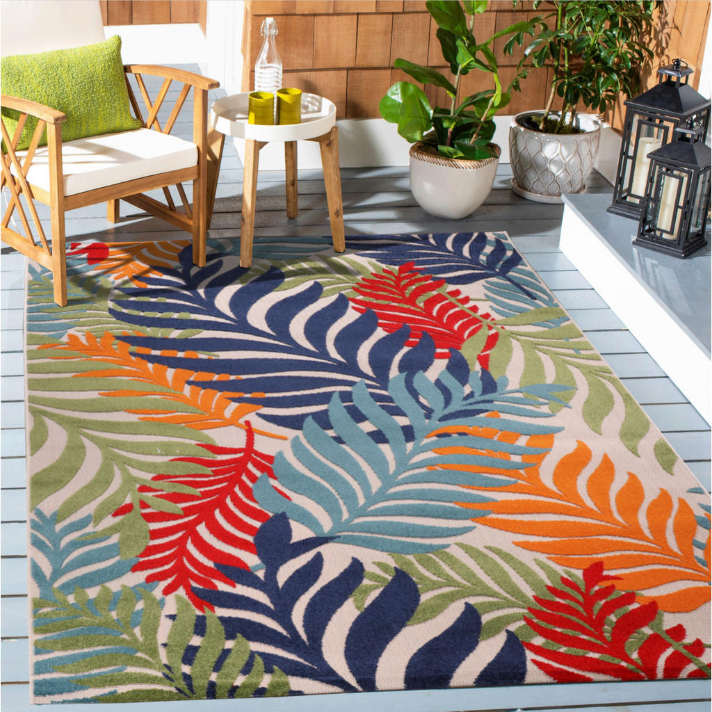 Sanat Teppich »Floral 2 Outdoor«, rechteckig, In- und Outdoor geeignet, Blu günstig online kaufen