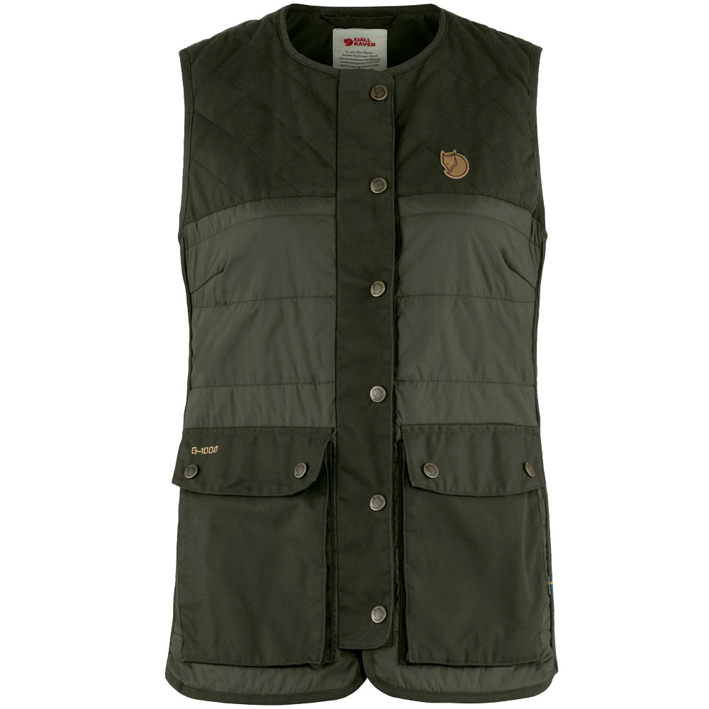 Fjaellraeven Forest Wool Padded Vest Deep Forest günstig online kaufen