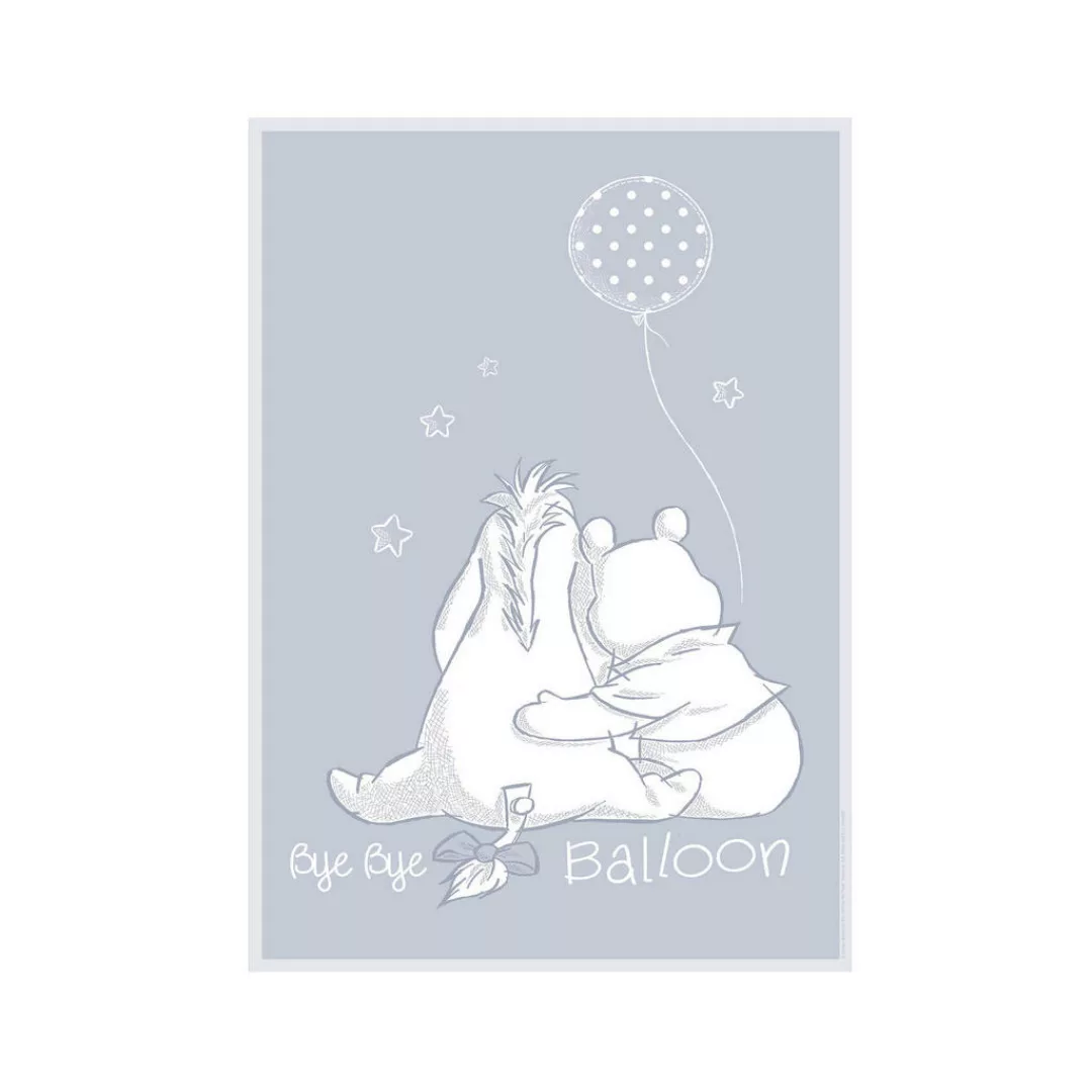 Komar Wandbild Winnie Pooh Bye Bye Balloon Disney B/L: ca. 40x50 cm günstig online kaufen