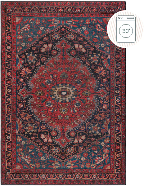 FLAIR RUGS Teppich »Medallion«, rechteckig, 4 mm Höhe, Waschbar Traditionel günstig online kaufen