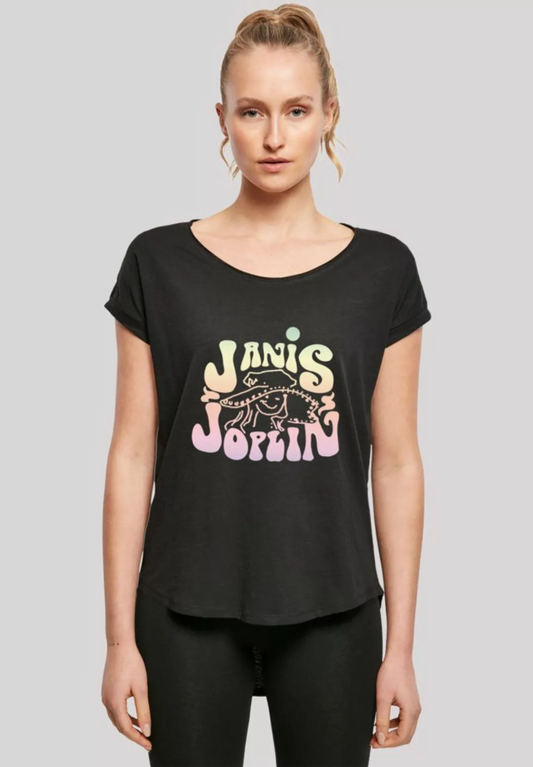 F4NT4STIC T-Shirt Janis Joplin Pastel Logo Print günstig online kaufen