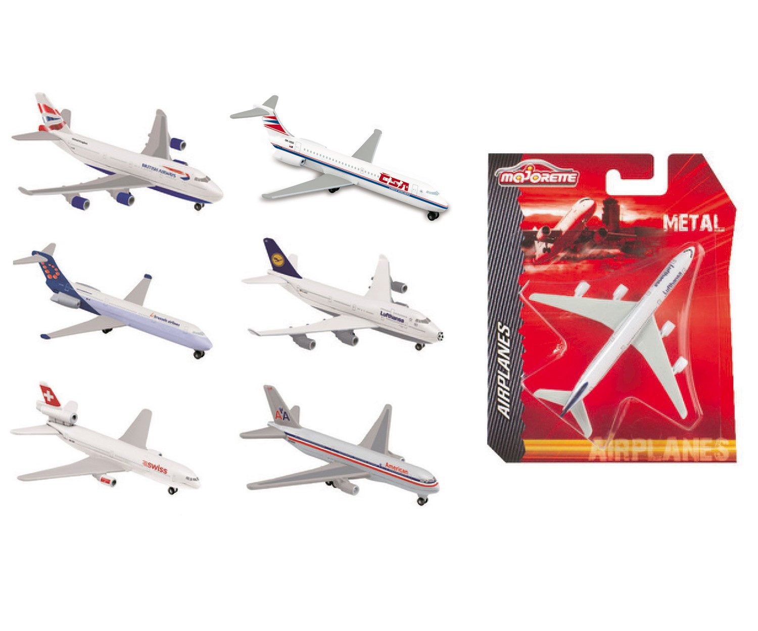 majORETTE Spielzeug-Auto Majorette Airplane Assortment, Lieferumfang günstig online kaufen