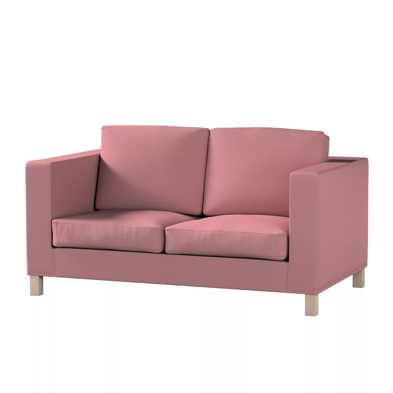 Bezug für Karlanda 2-Sitzer Sofa nicht ausklappbar, kurz, altrosa, 60cm x 3 günstig online kaufen