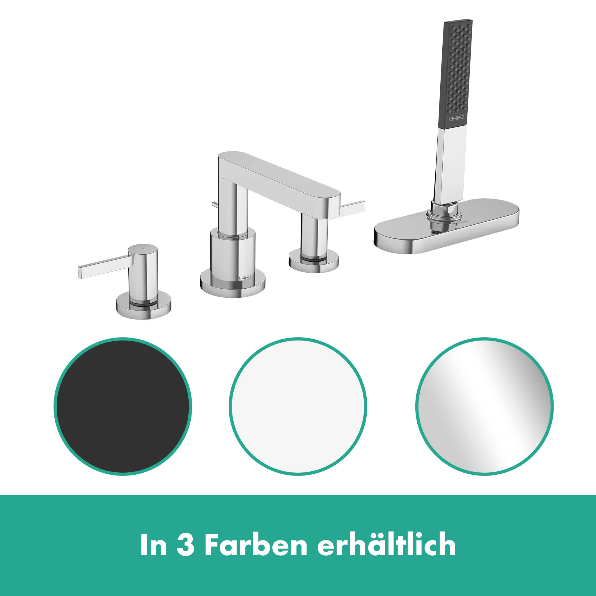 hansgrohe Wannenarmatur »Finoris«, 4-Loch mit Schlauchbox (sBox) günstig online kaufen