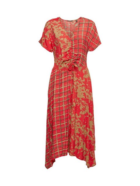 Esprit Collection Midikleid Kleid mit Mustermix, LENZING™ ECOVERO™ günstig online kaufen