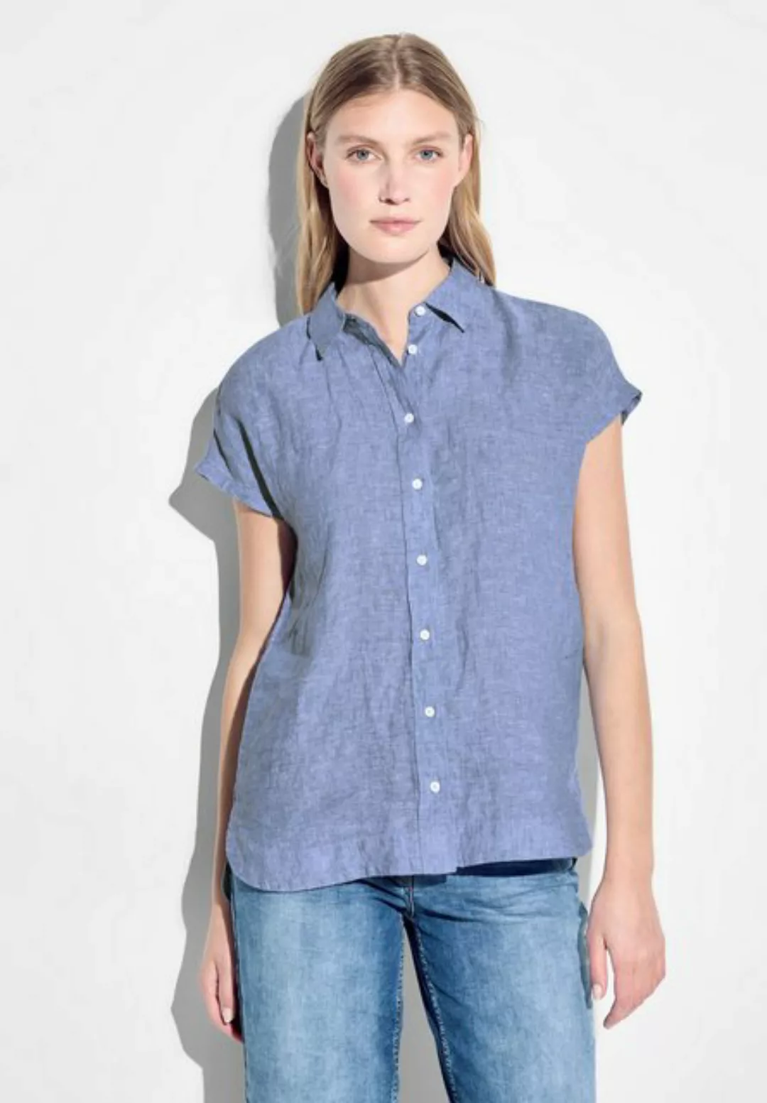 Chambray Leinenbluse günstig online kaufen