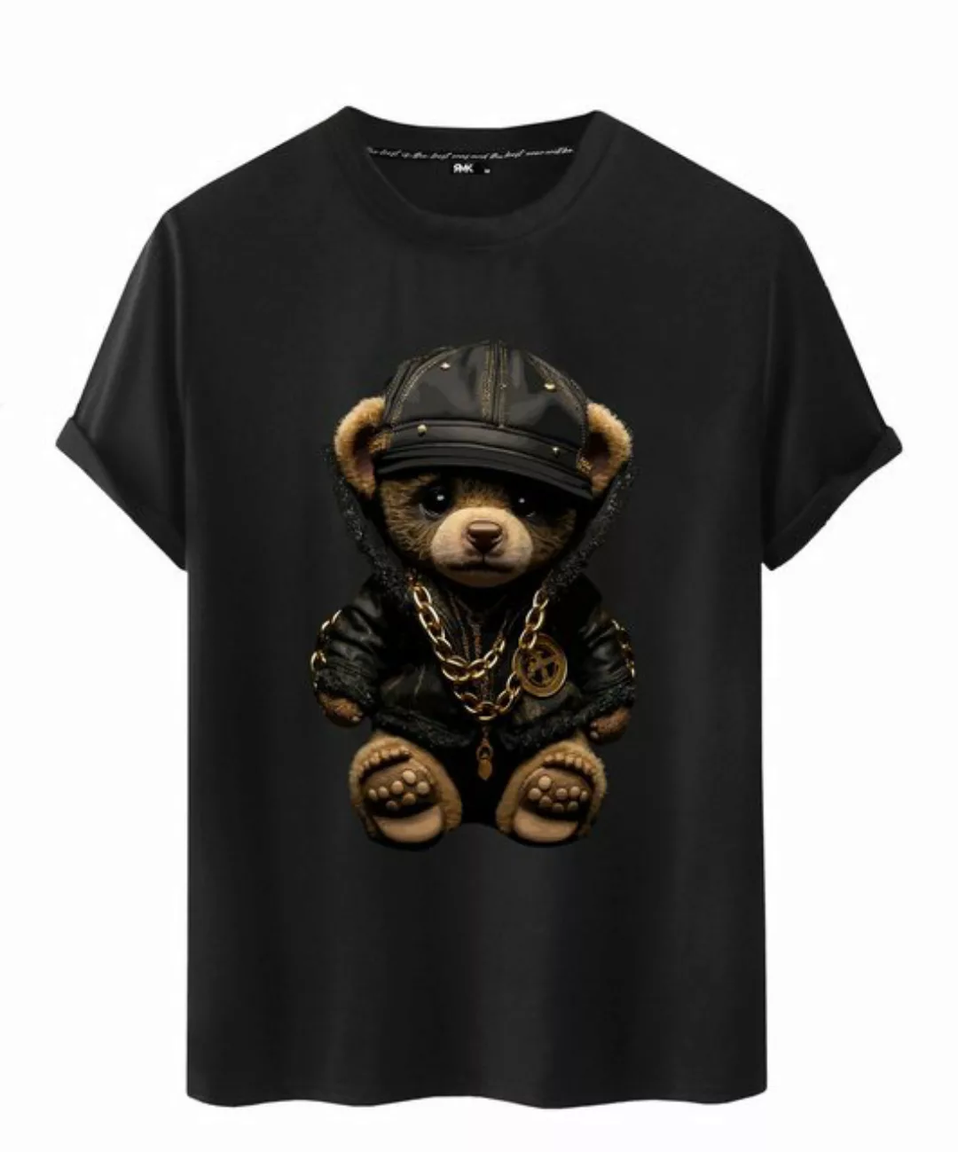 RMK T-Shirt Herren Shirt Sommer Teddybär Bär Bear aus Baumwolle günstig online kaufen