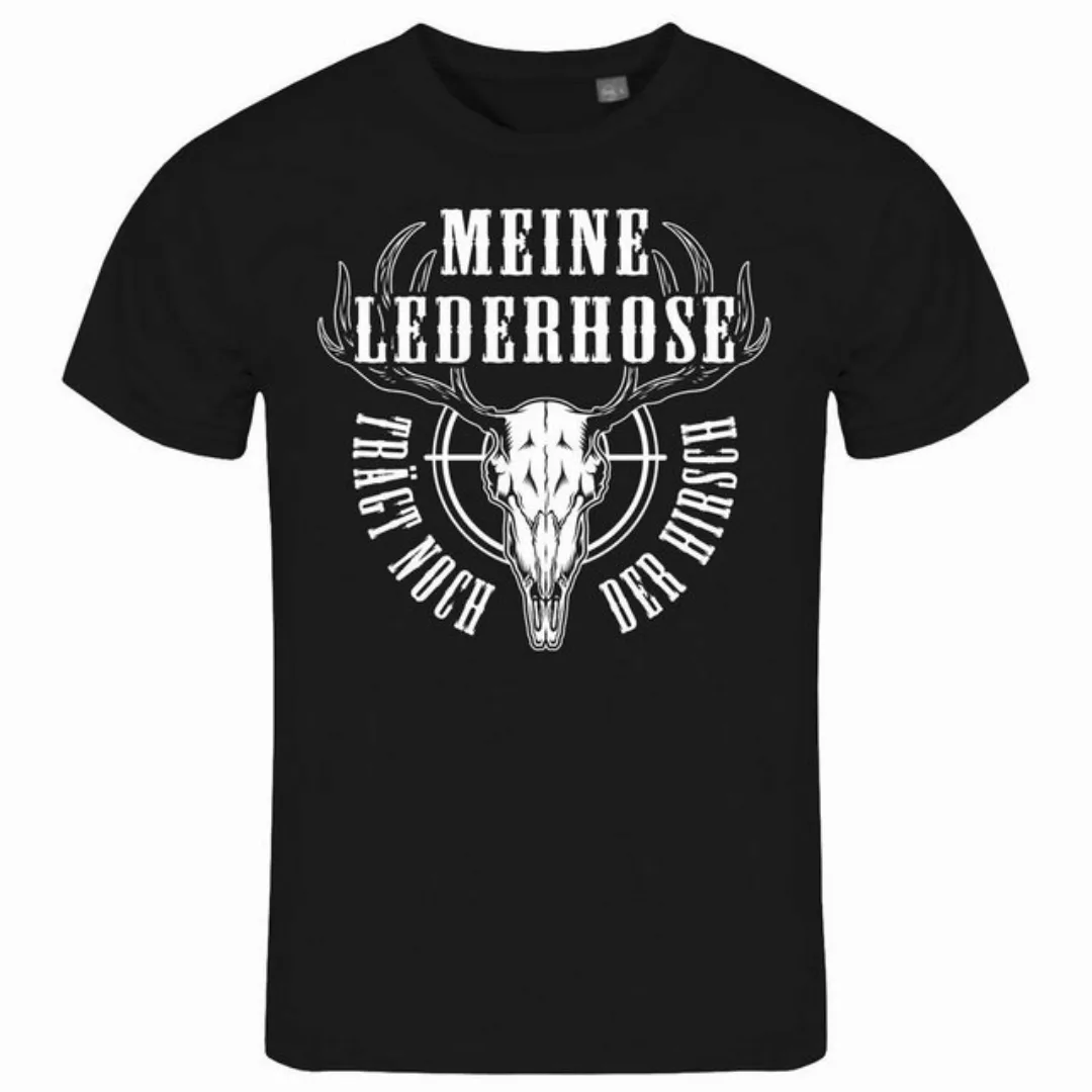 deinshirt Print-Shirt Herren T-Shirt Meine Lederhose trägt noch der Hirsch günstig online kaufen