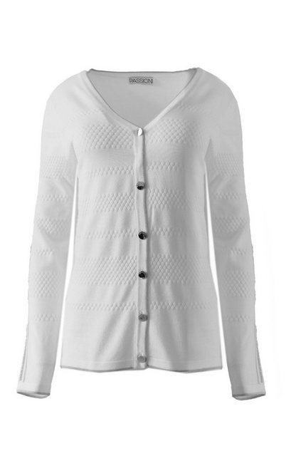 Passioni Cardigan Sommer Cardigan mit hochwertigen Passioni Knöpfen und Lur günstig online kaufen