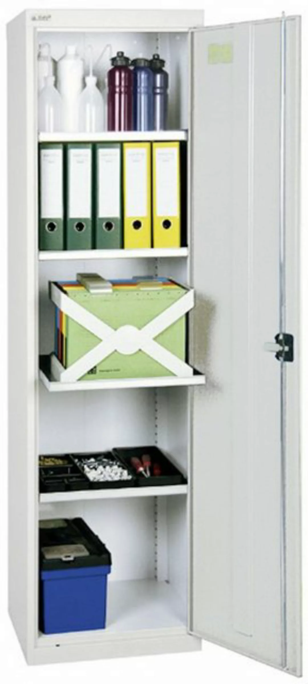 PROREGAL® Werkzeugschrank Werkzeugschrank 1 Tür, HxBxT 180x50x50cm, Lichtgr günstig online kaufen