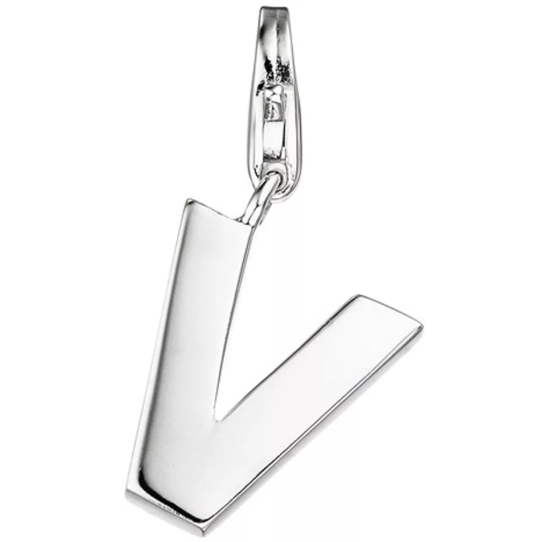 SIGO Einhänger Charm Buchstabe V 925 Sterling Silber Anhänger für Bettelarm günstig online kaufen